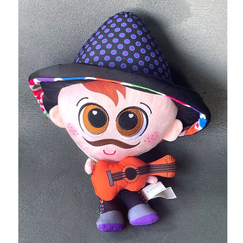 Fiesta Amparin 16" Mariachi Plush Doll Stuffed Toy w/ Guitar Sombrero 2020